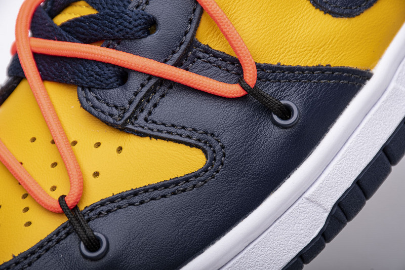 Nike Dunk Low Off-White University Gold Midnight Navy (Mid Quality)