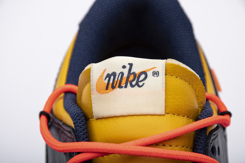 Nike Dunk Low Off-White University Gold Midnight Navy (Mid Quality)