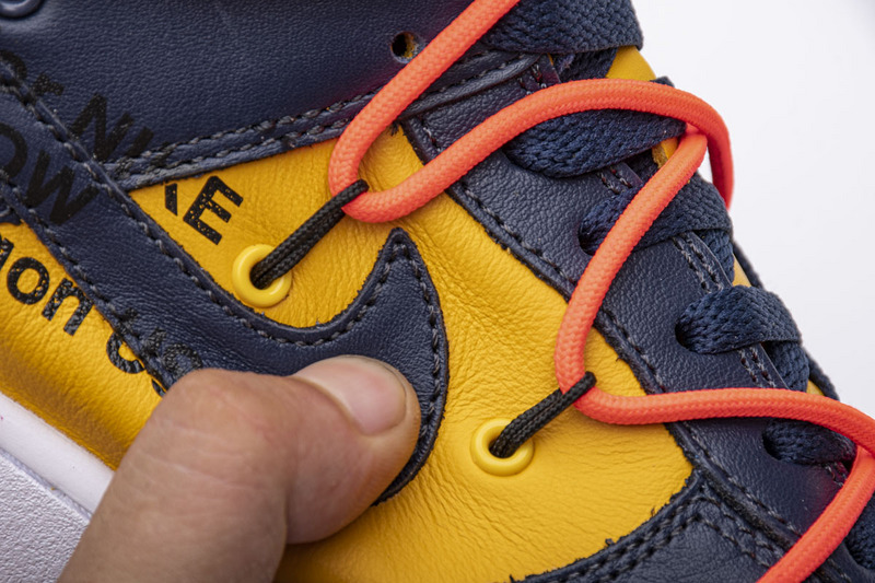 Nike Dunk Low Off-White University Gold Midnight Navy (Mid Quality)