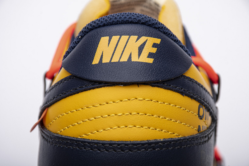 Nike Dunk Low Off-White University Gold Midnight Navy (Mid Quality)