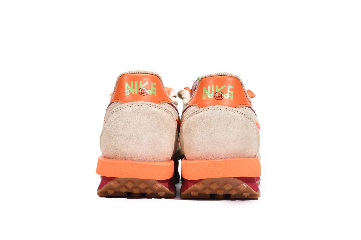 Nike LD Waffle sacai CLOT Kiss of Death Net Orange Blaze