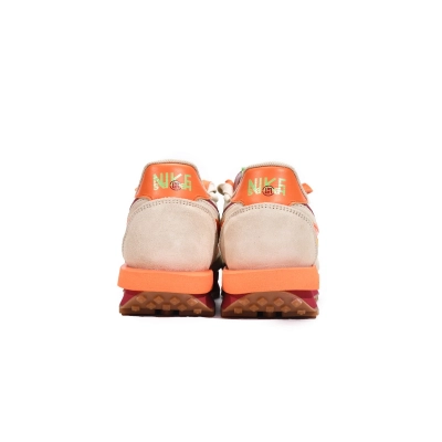 Nike LD Waffle sacai CLOT Kiss of Death Net Orange Blaze 02