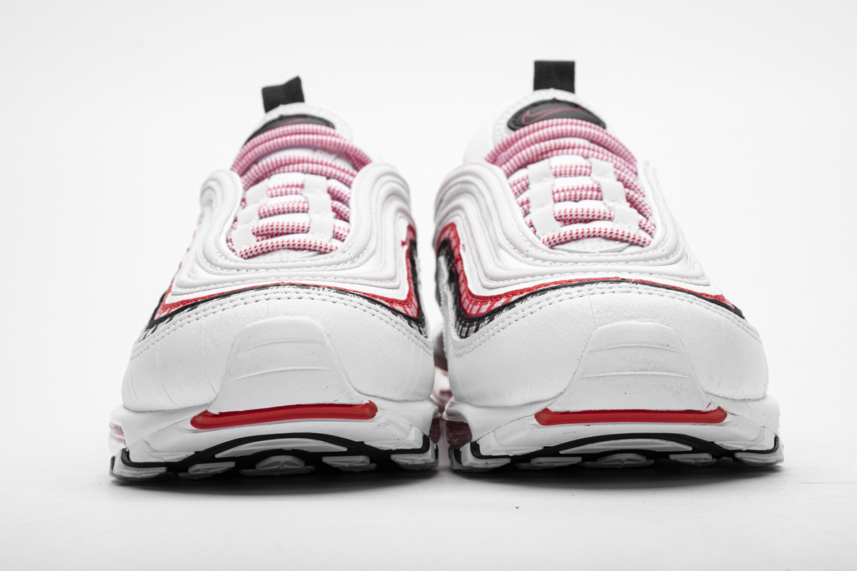 Nike Air Max 97 Sketch Logo White Black Red