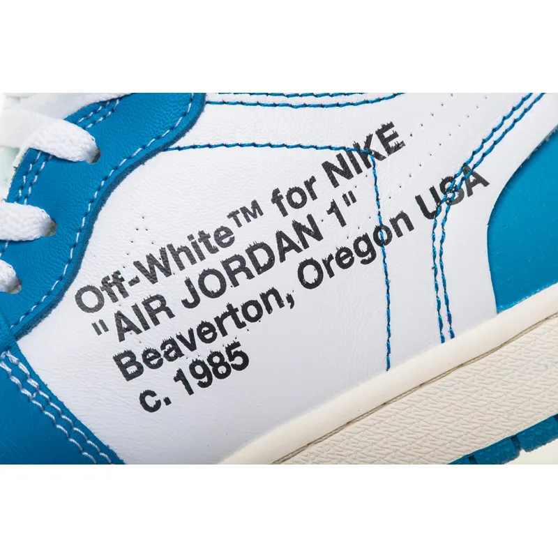 Jordan 1 Retro High Off-White University Blue