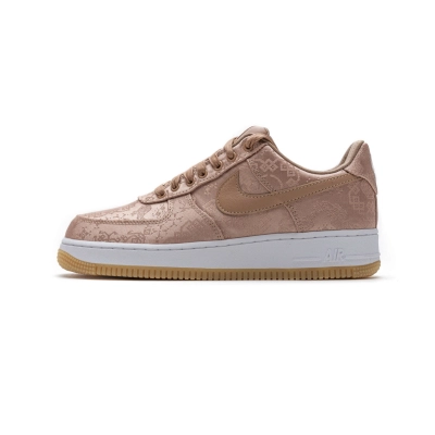 Nike Air Force 1 Low CLOT Rose Gold Silk (Regular Box) 01