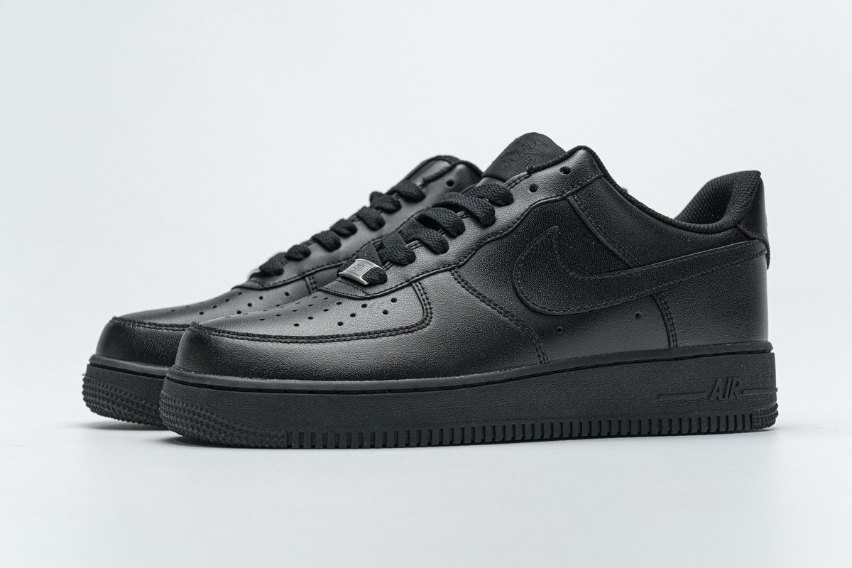 Nike Air Force 1 Low '07 Black Black (Cheap Sneakers)