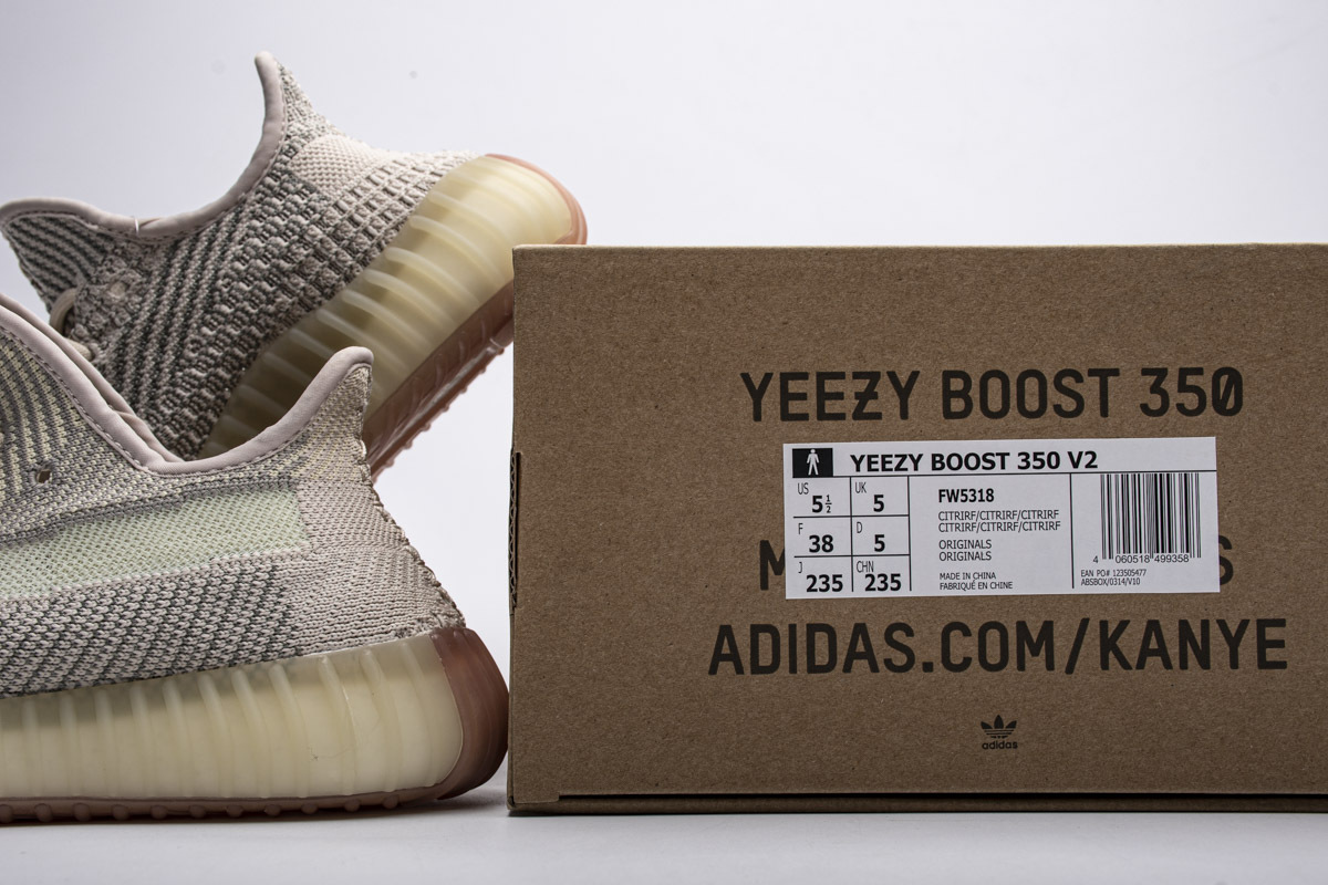 adidas Yeezy Boost 350 V2 Citrin (Reflective) (Cheap Sneakers)