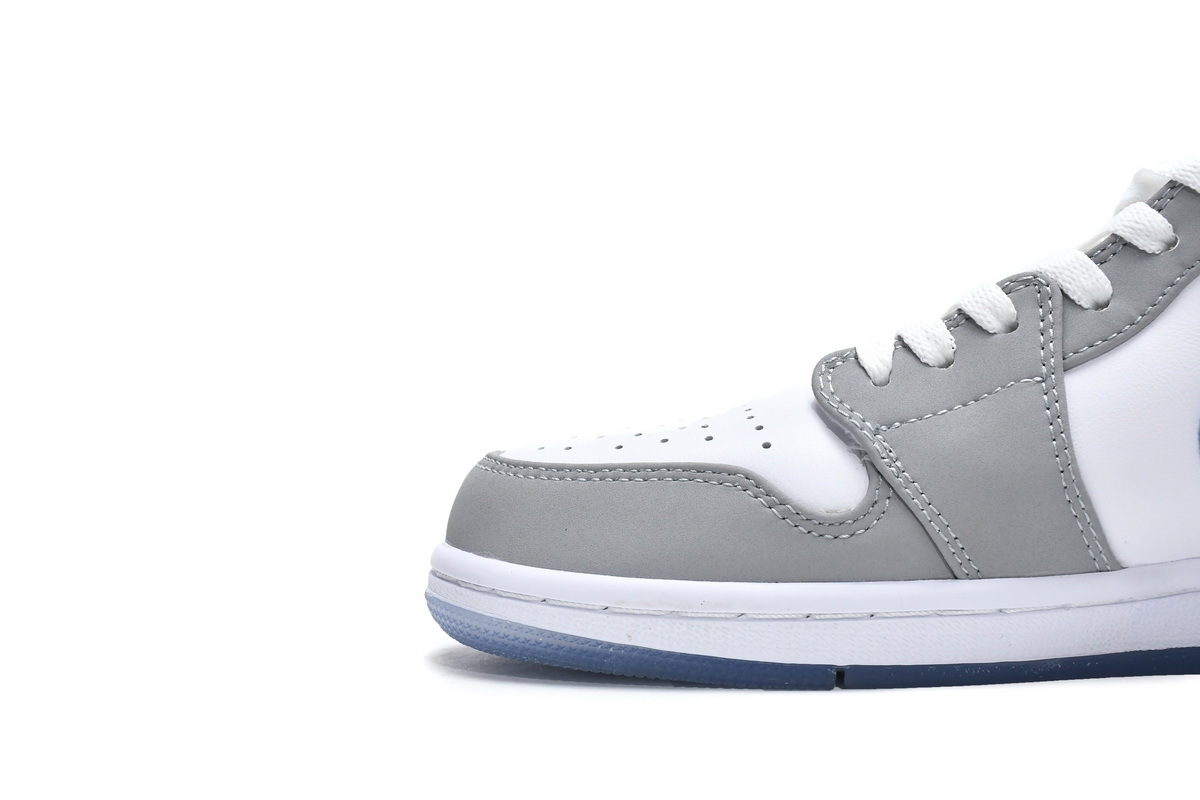Jordan 1 Mid Wolf Grey Aluminum (Mid Quality)