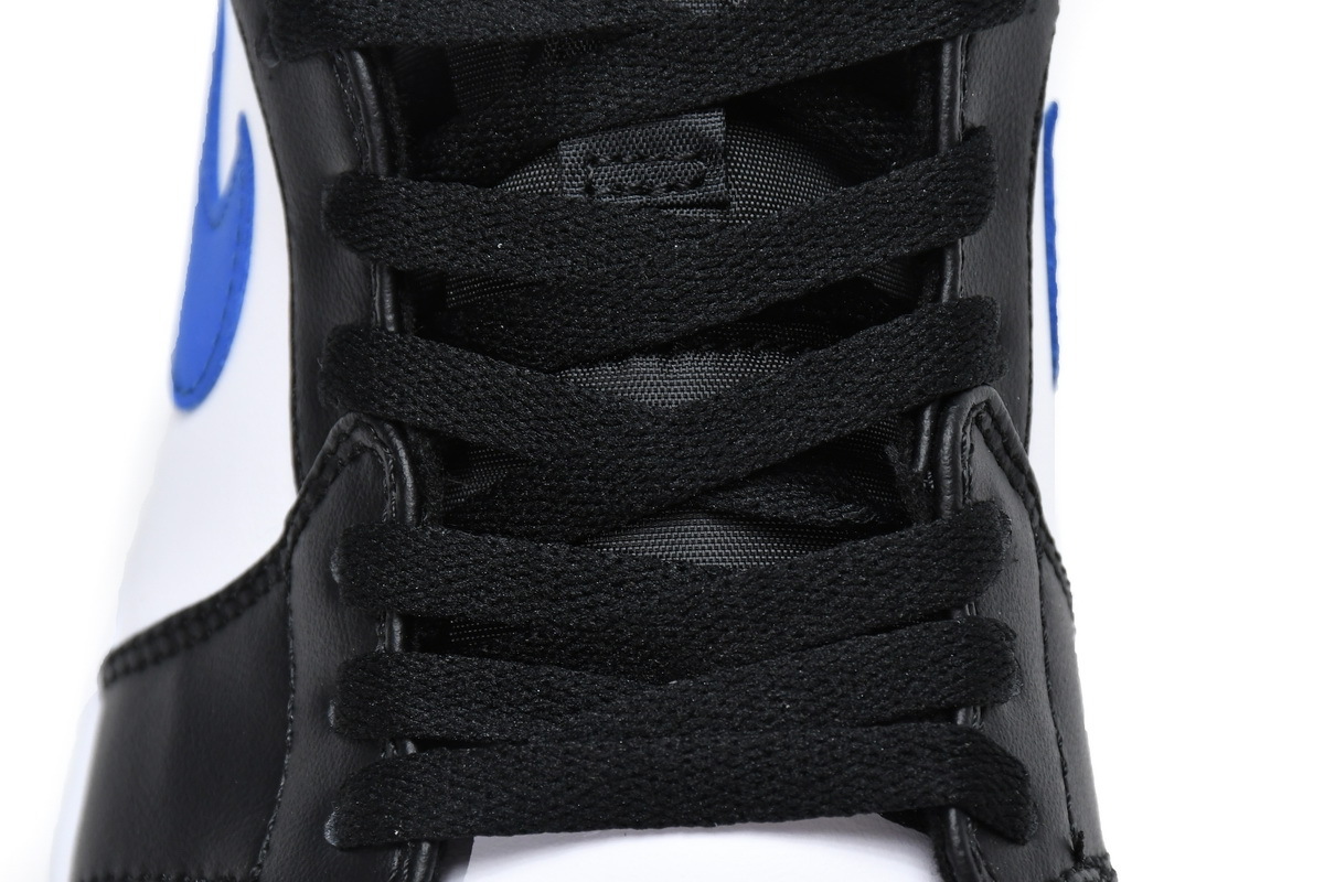 Jordan 1 Mid White Black Racer Blue (Mid Quality)