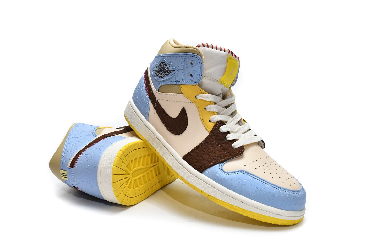 Jordan 1 Mid SE Fearless Maison Chateau Rouge (Mid Quality)