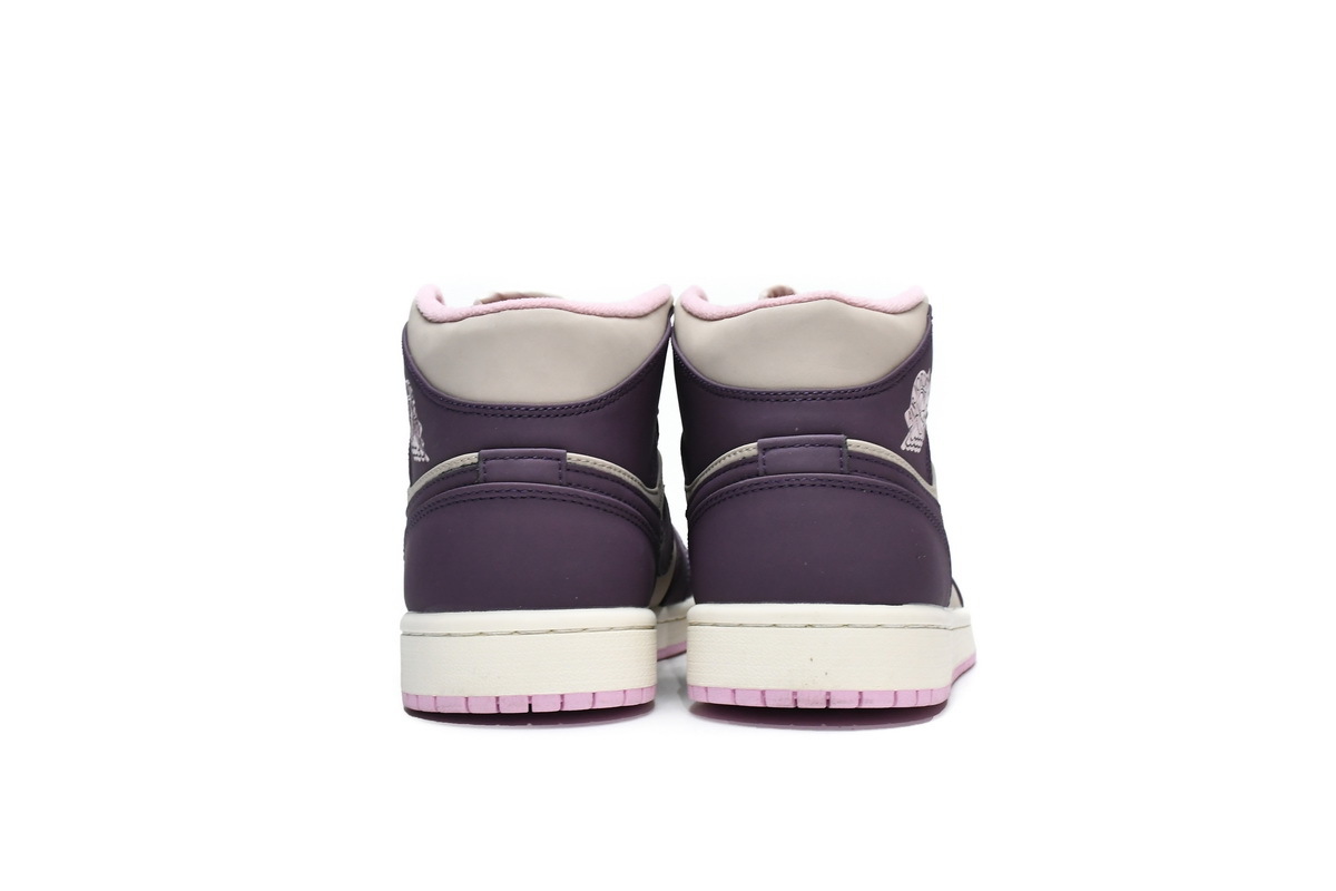 Jordan 1 Mid Pro Purple Desert Sand (GS) (Mid Quality)