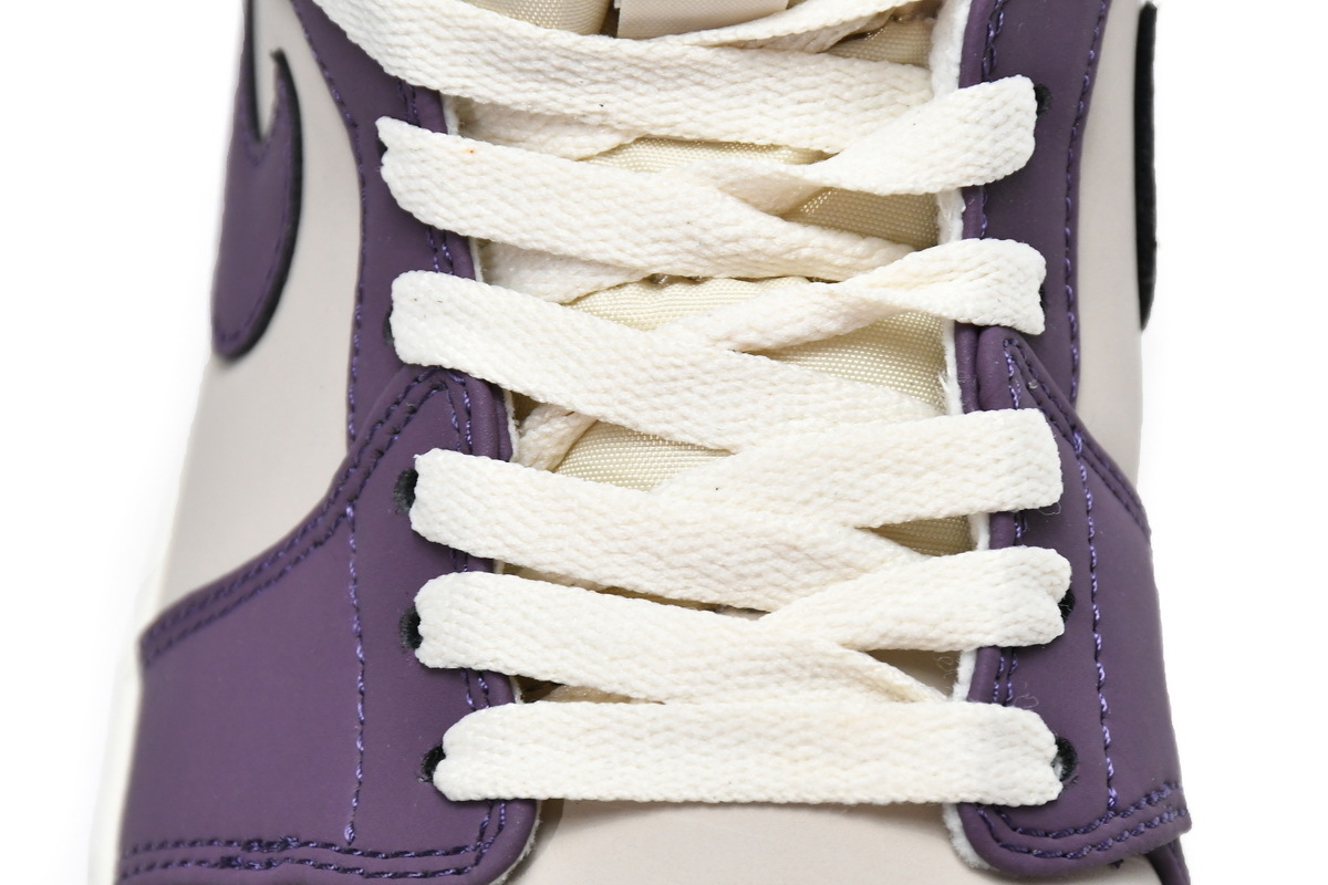 Jordan 1 Mid Pro Purple Desert Sand (GS) (Mid Quality)