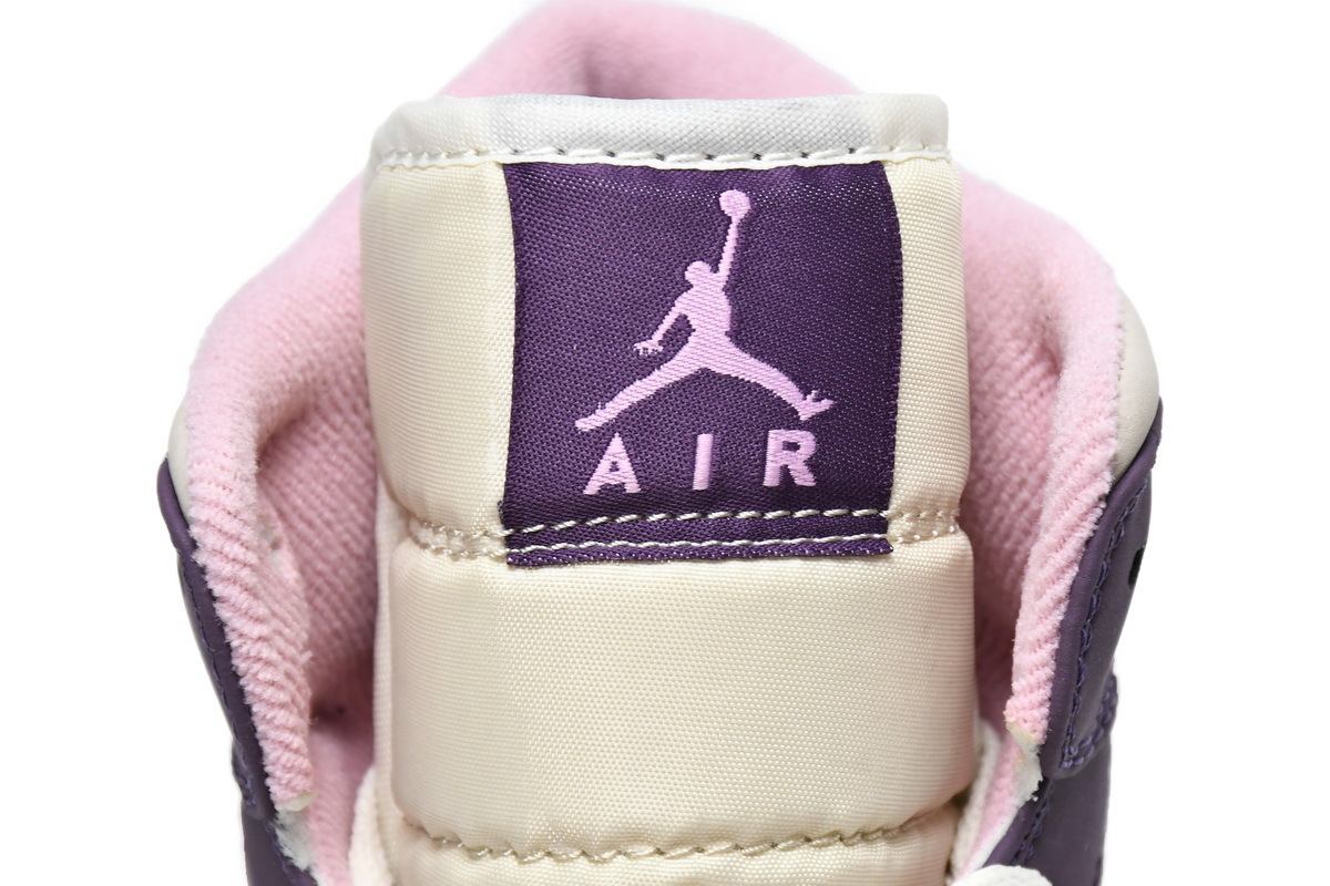 Jordan 1 Mid Pro Purple Desert Sand (GS) (Mid Quality)