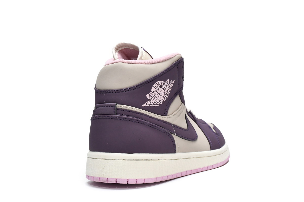 Jordan 1 Mid Pro Purple Desert Sand (GS) (Mid Quality)