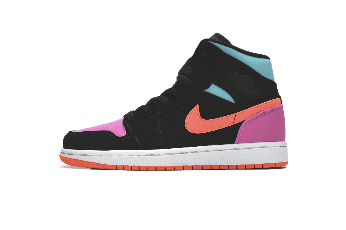Jordan 1 Mid Multi-Color (GS) (Mid Quality)