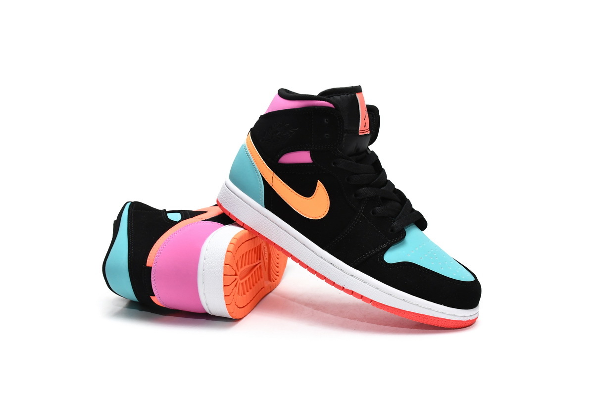 Jordan 1 Mid Multi-Color (GS) (Mid Quality)