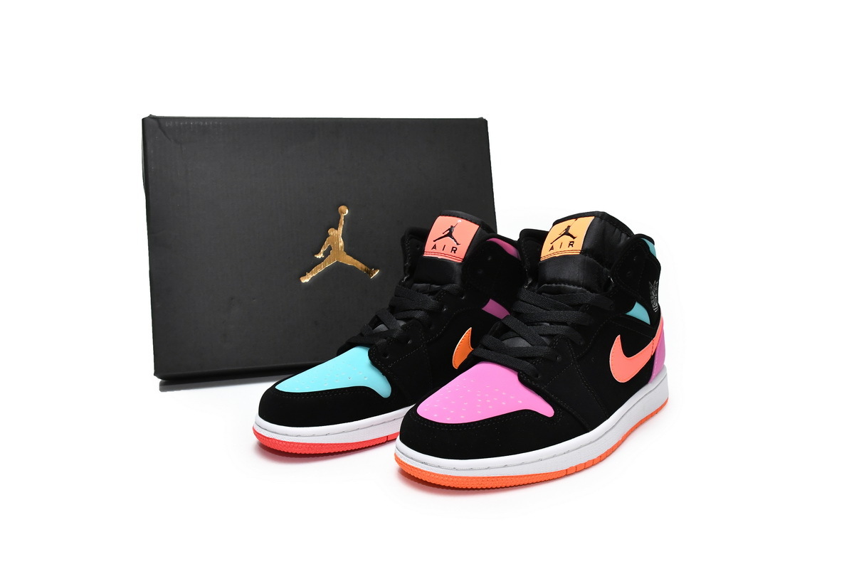 Jordan 1 Mid Multi-Color (GS) (Mid Quality)