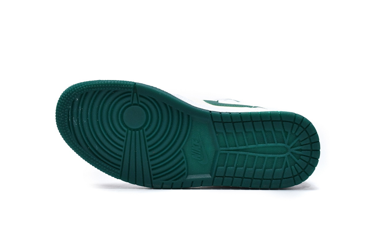 Jordan 1 Mid White Mystic Green (Mid Quality)