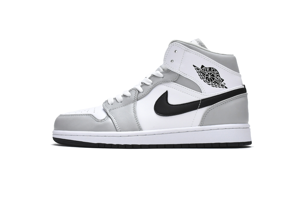 Jordan 1 Mid Light Smoke Grey (Mid Quality)