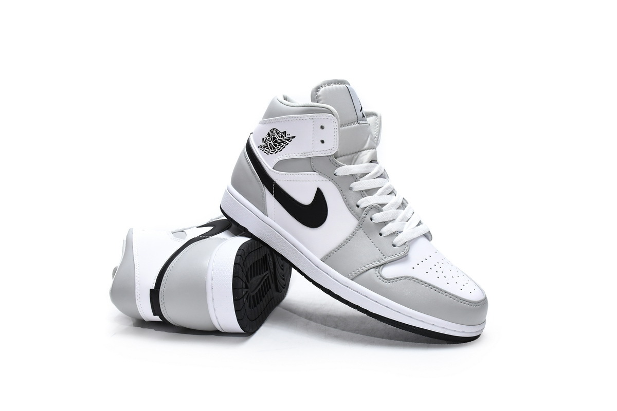 Jordan 1 Mid Light Smoke Grey (Mid Quality)