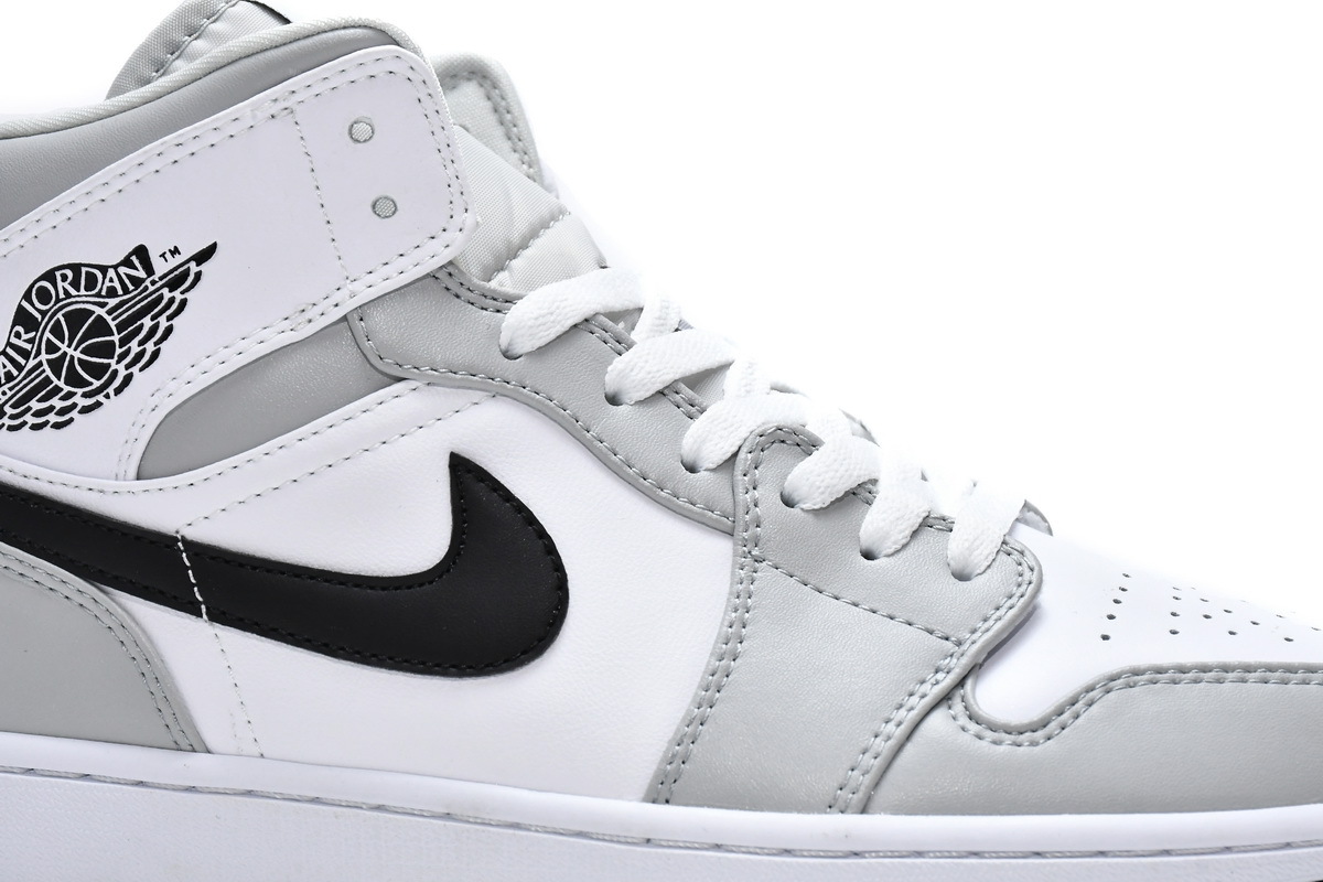 Jordan 1 Mid Light Smoke Grey (Mid Quality)