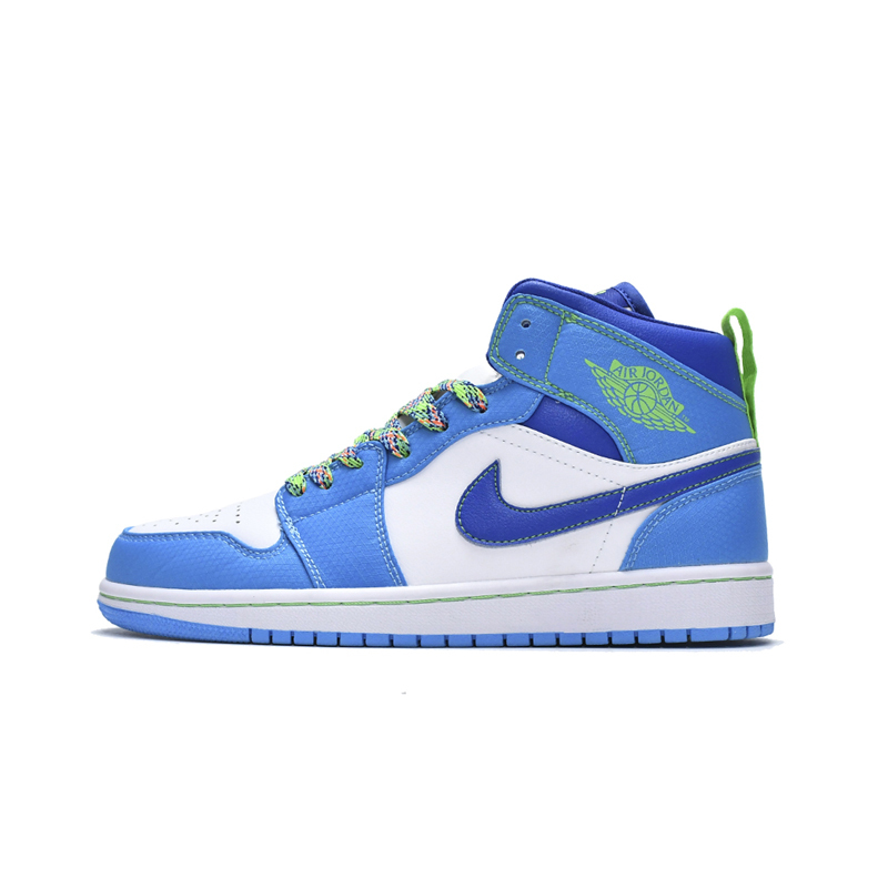 Jordan 1 Mid Sprite Blue (GS) (Mid Quality)