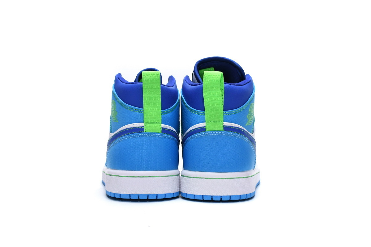 Jordan 1 Mid Sprite Blue (GS) (Mid Quality)