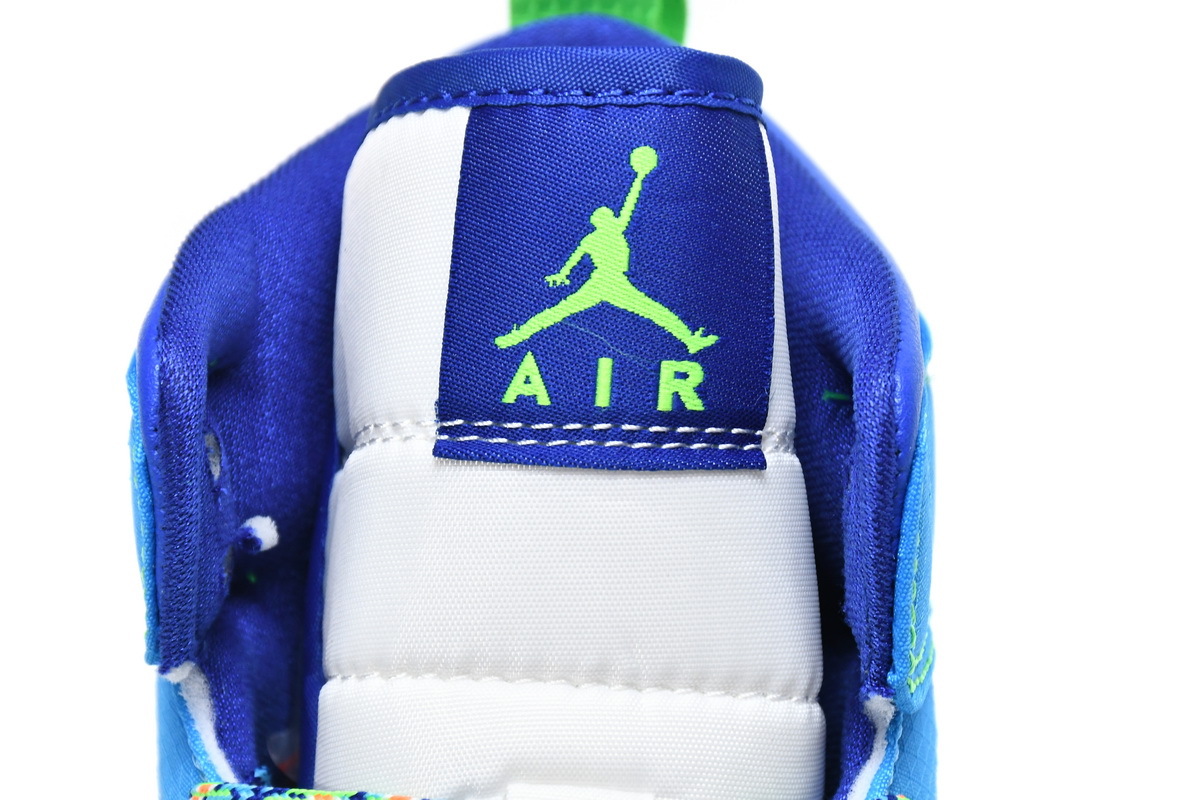Jordan 1 Mid Sprite Blue (GS) (Mid Quality)