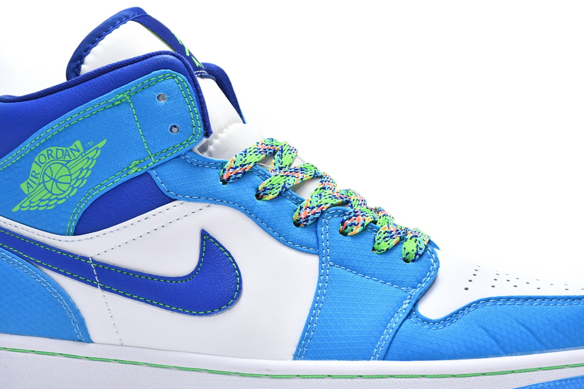 Jordan 1 Mid Sprite Blue (GS) (Mid Quality)