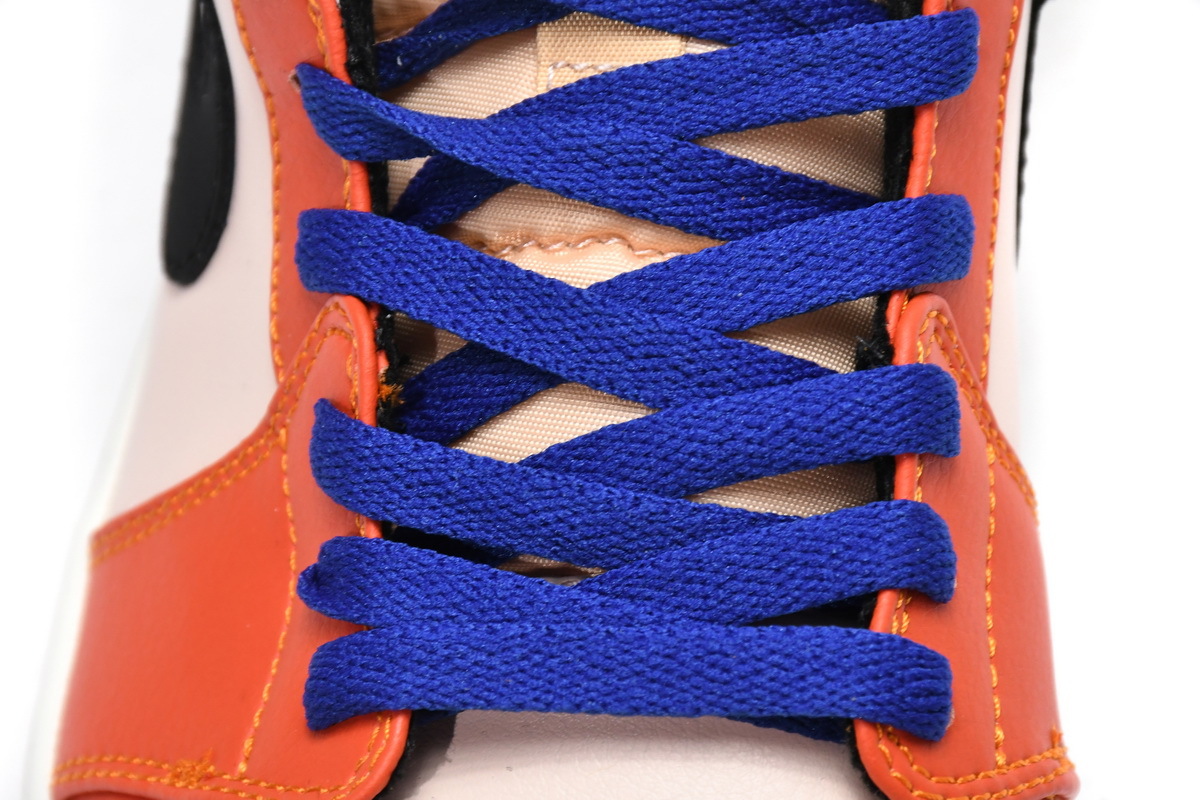 Jordan 1 Mid Team Orange Black (Mid Quality)
