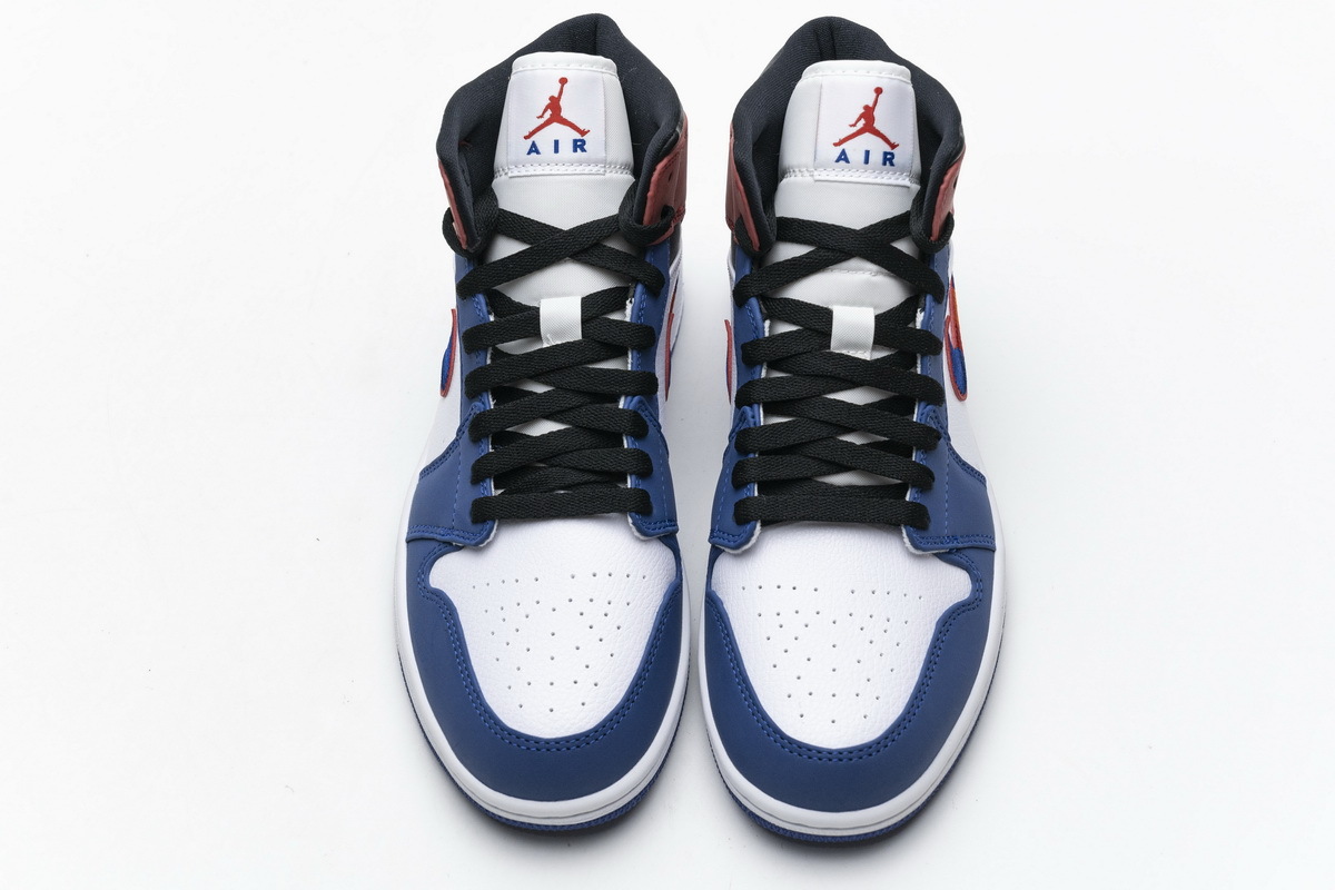 Jordan 1 Mid Multi-Color Swoosh (Mid Quality)