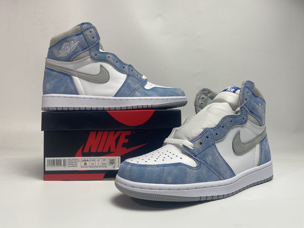 Jordan 1 Retro High Hyper Royal Smoke Grey (Mid Quality)