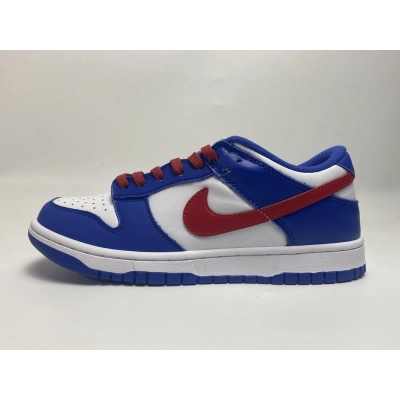 Nike Dunk Low Bright Crimson Game Royal (GS) (Cheap Sneakers) 01