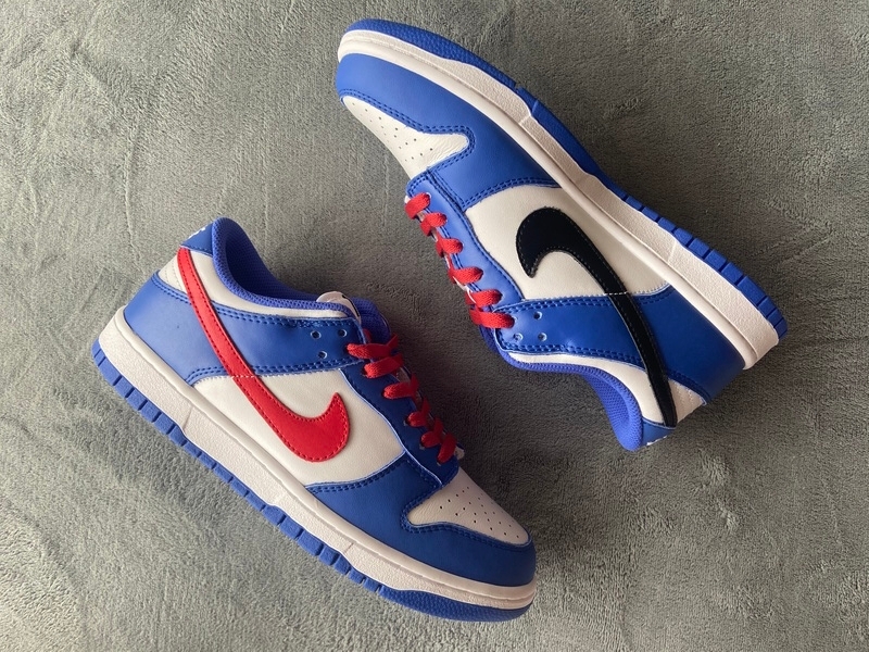 Nike Dunk Low Bright Crimson Game Royal (GS) (Cheap Sneakers)