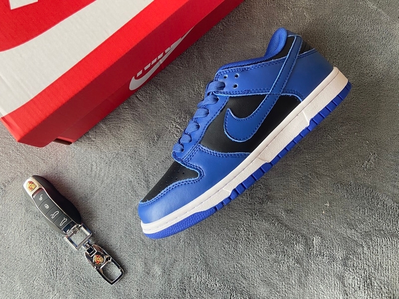 Nike Dunk Low Retro Black Hyper Cobalt (2021) (Cheap Sneakers)