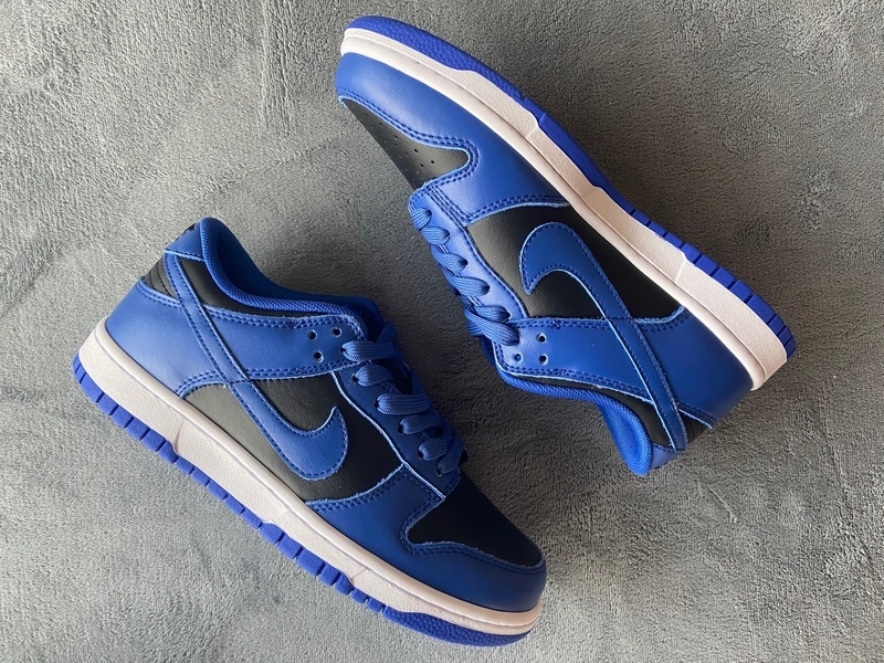 Nike Dunk Low Retro Black Hyper Cobalt (2021) (Cheap Sneakers)
