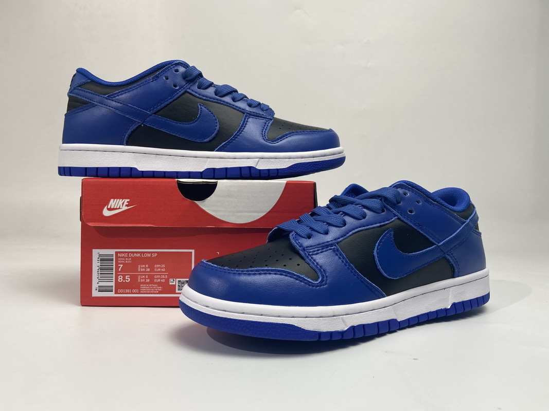 Nike Dunk Low Retro Black Hyper Cobalt (2021) (Cheap Sneakers)