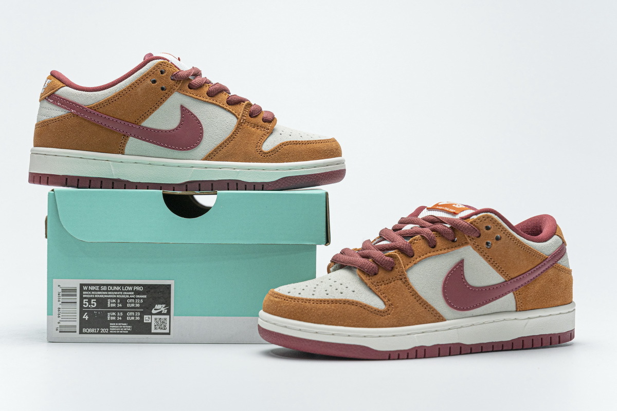 Nike SB Dunk Low Pro Dark Russet Cedar (Cheap Sneakers)