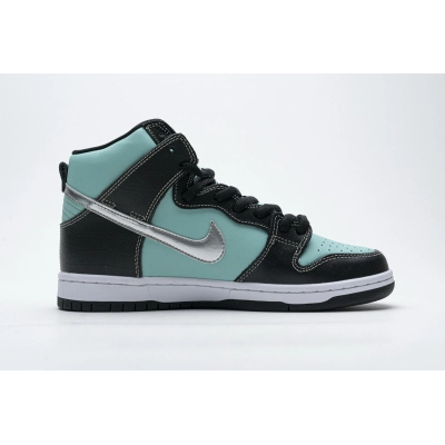 Nike Dunk SB High Diamond Supply Co. Aqua Blue (Cheap Sneakers) 02