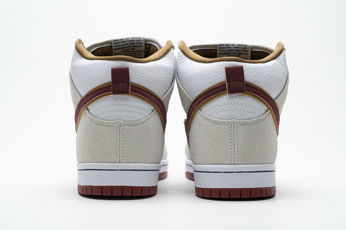 Nike SB Dunk High Sail Bright Crimson (Cheap Sneakers)