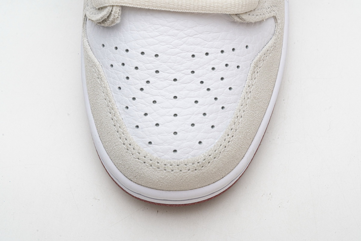 Nike SB Dunk High Sail Bright Crimson (Cheap Sneakers)