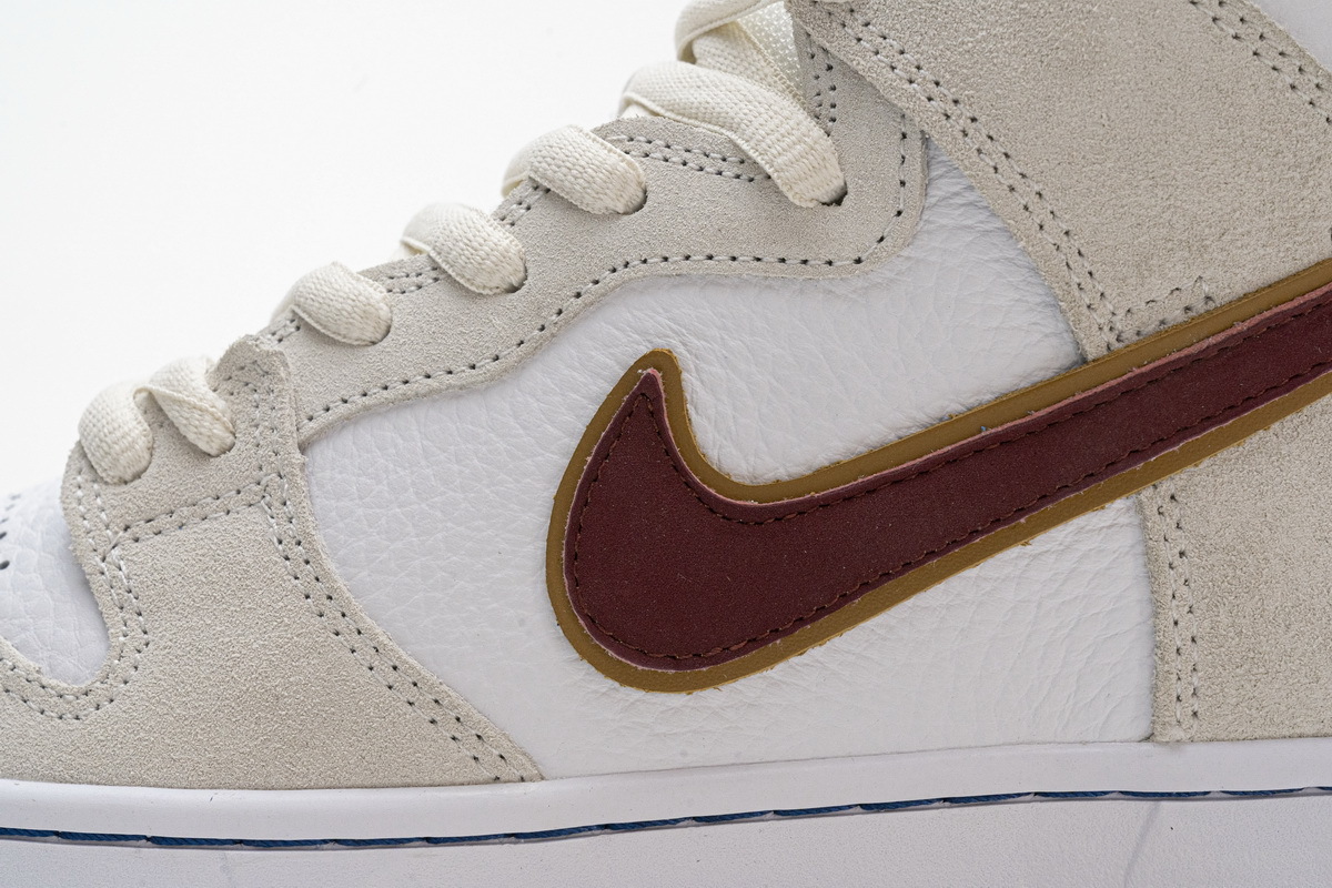 Nike SB Dunk High Sail Bright Crimson (Cheap Sneakers)