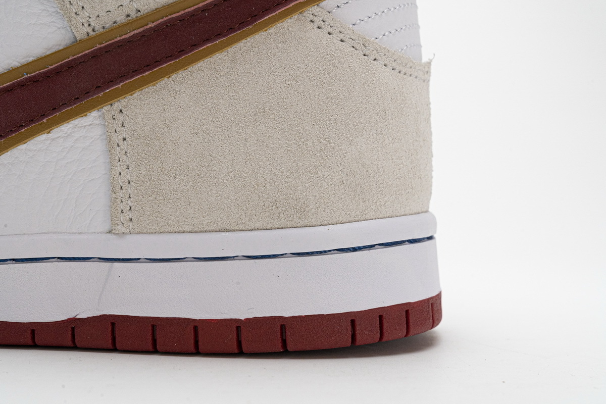 Nike SB Dunk High Sail Bright Crimson (Cheap Sneakers)