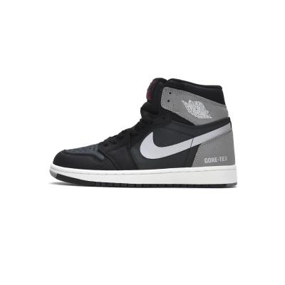 Jordan 1 Retro High Element Gore-Tex Black Particle Grey (Mid Quality) 01