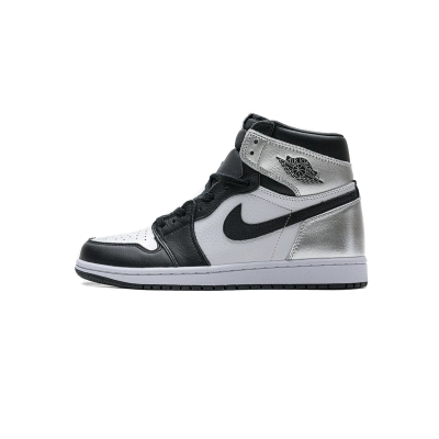 Jordan 1 Retro High Silver Toe (Mid Quality) 01