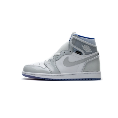 Jordan 1 Retro High Zoom White Racer Blue (Mid Quality) 01