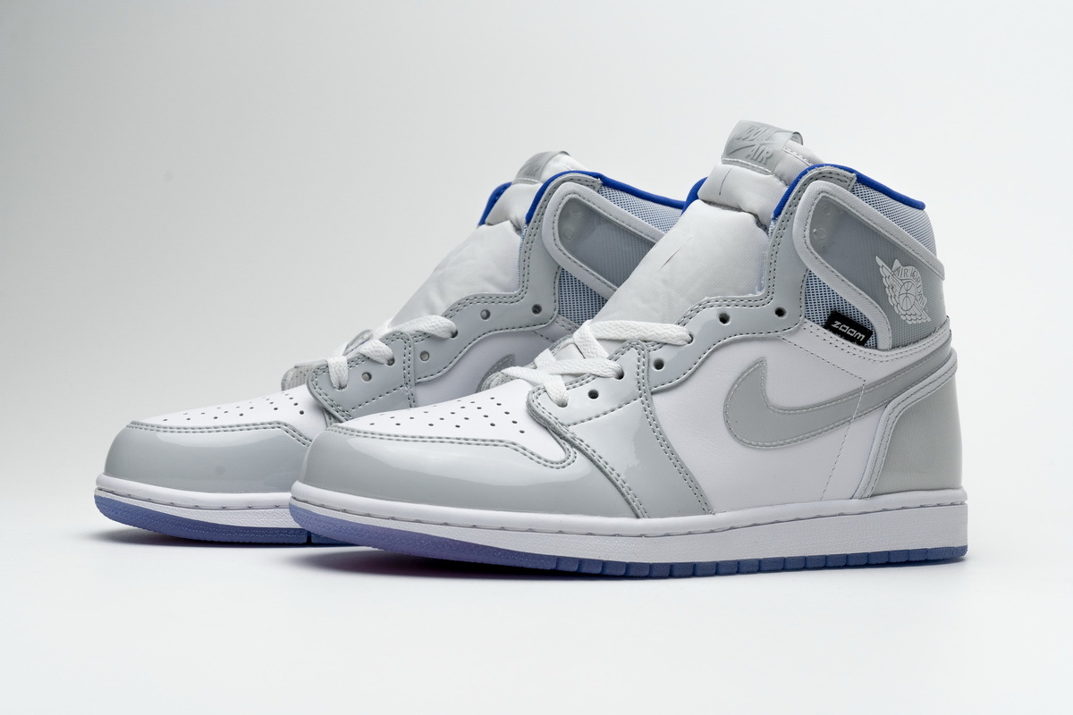 Jordan 1 Retro High Zoom White Racer Blue (Mid Quality)