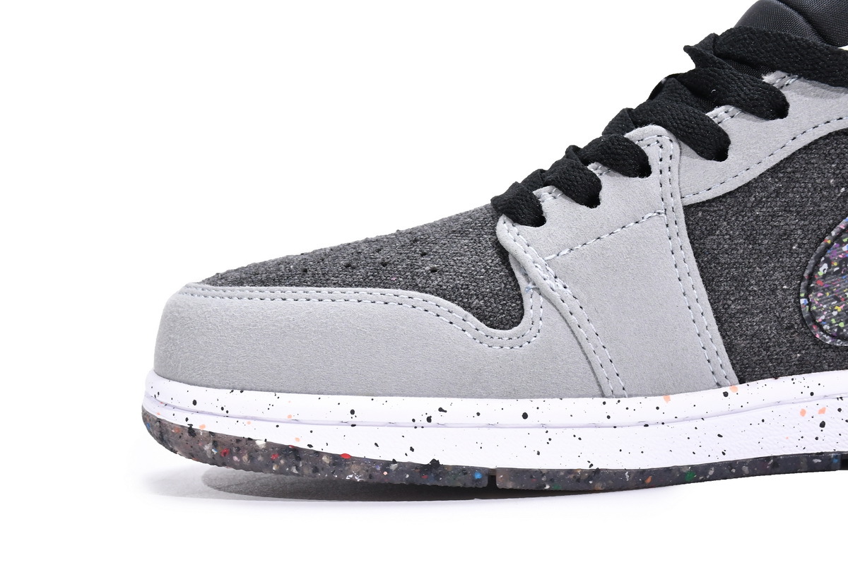 Jordan 1 Low SE Crater Black Grey (Cheap Sneakers)