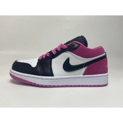 Jordan 1 Low Black Active Fuchsia (Cheap Sneakers) 01