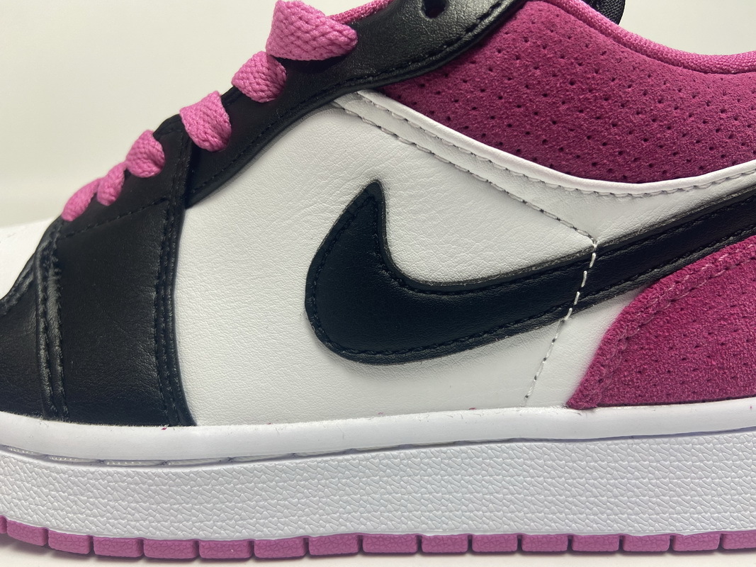 Jordan 1 Low Black Active Fuchsia (Cheap Sneakers)